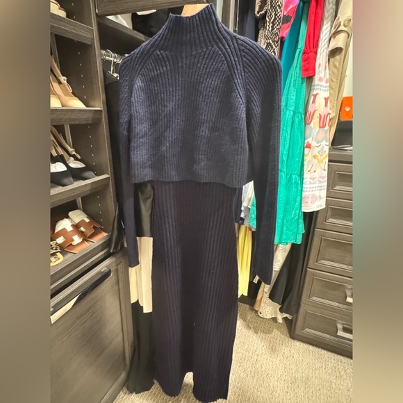 Maje 100% wool Knit maxi dress with removable sweater / Size 36 - Picture 11 of 15